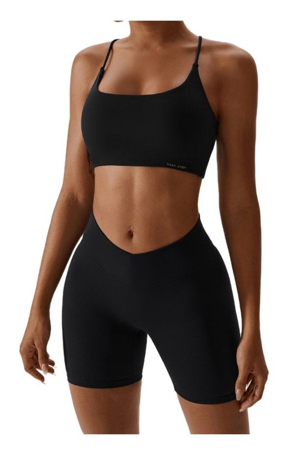 Womens Striped Back Sports Bra - Padded Low Impact Workout Yoga Bra with Removable Built in Bra