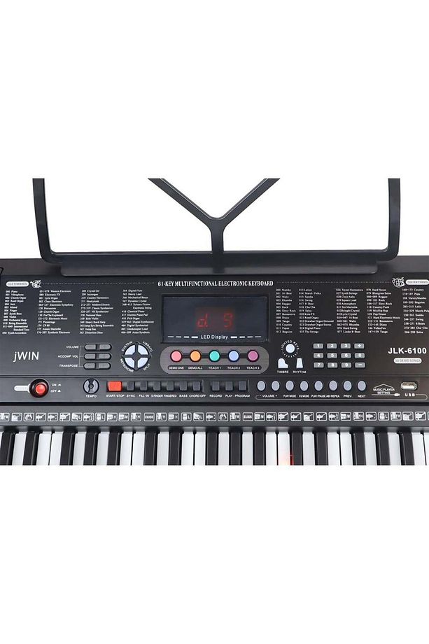 Jlk-6100 Işıklı 61 Tuşlu Elektronik Org (MİKROFON VE ADAPTÖR HEDİYE) - 3