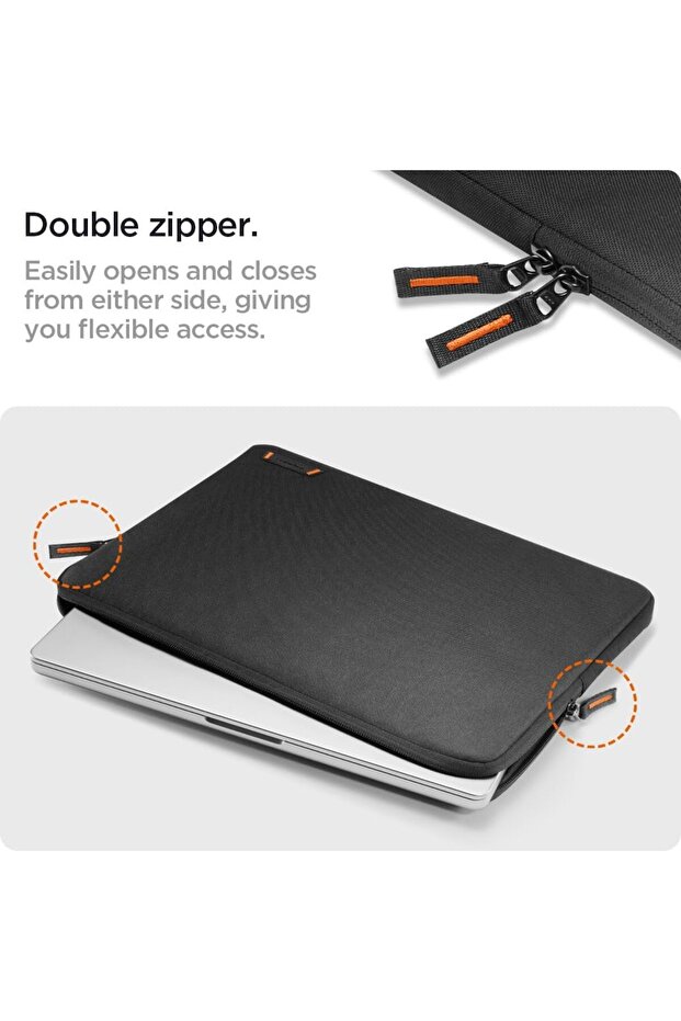16'' MacBook & Notebook Laptop Taşıma Çantası Suya Dayanıklı Black - AFA07005 - 6