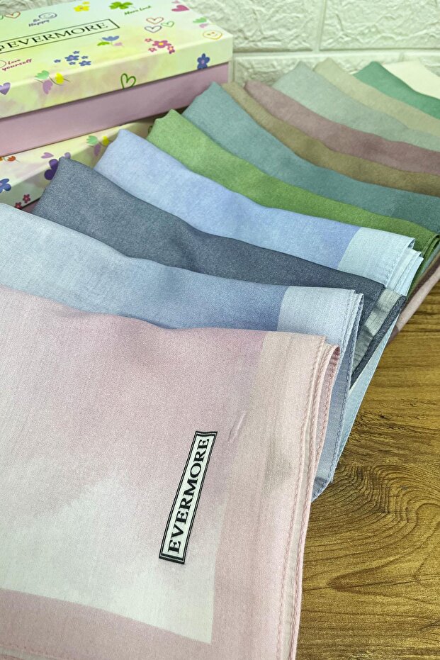 شال أناقة - نمط سحابة - EM016-16 - أزرق - 6