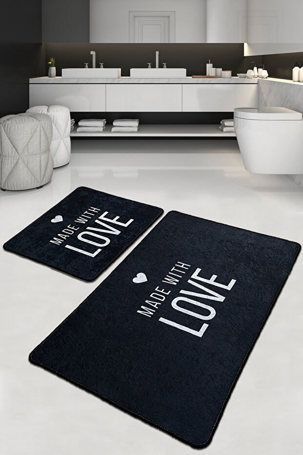 Con Amore Bathroom Rug Set of 2
