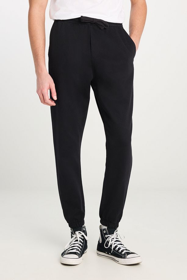Regular Fit Normal Kesim Ribanalı Paça Antrasit Jogger Pantolon - 3