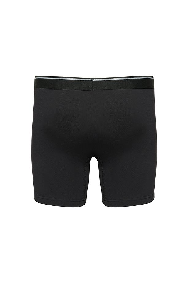 Erkek Siyah Elastan  Boxer  3'lü Paket %100 Pamuk - 3