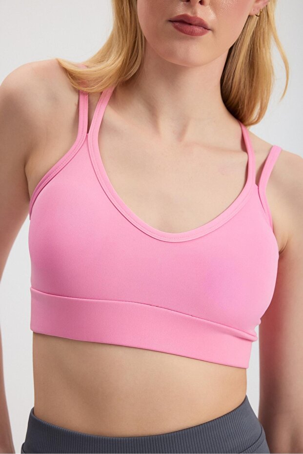 Pink 3005 Back Cross Bustier - 4