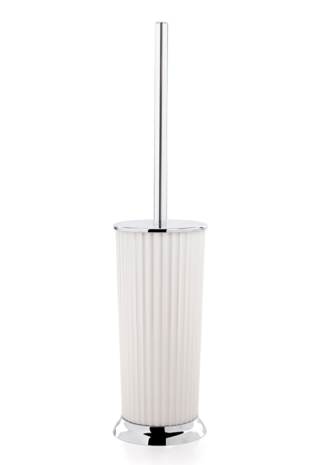 Nely Wc Brush White - Chrome Plated