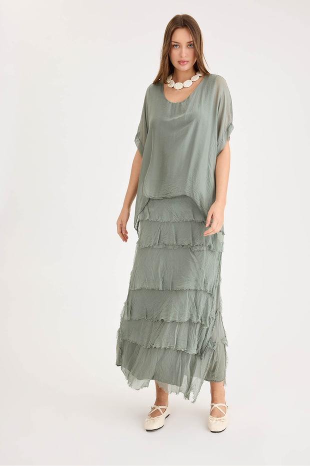 Salaş Uzun Tül Elbise - 3