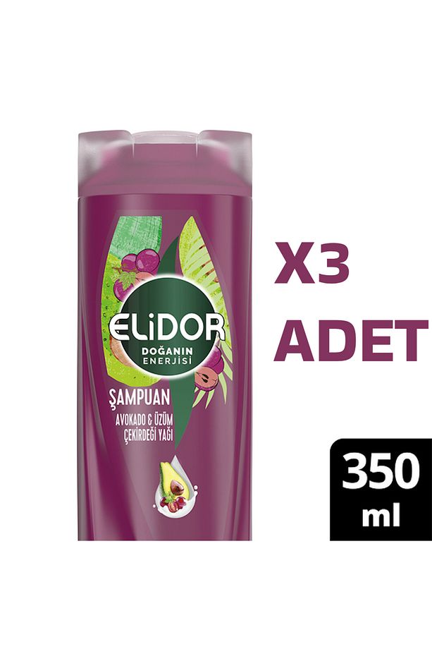 Doğanın Enerjisi Şampuan Avokado Ve Üzüm Çekirdeği Yağı 350 ml X 3 Adet - 3