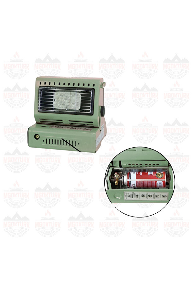 Maxi Portatif Kamp Sobası YEŞİL - 1