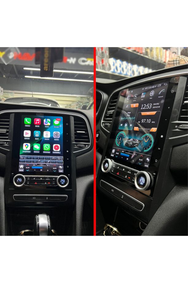 MEGANE 4 FULL CAM DİGİTAL 4GB + 64GB ANDROID 13 CARPLAY NAVIGASYON OEM MULTİMEDYA NAV-4449 uyumlu - 2