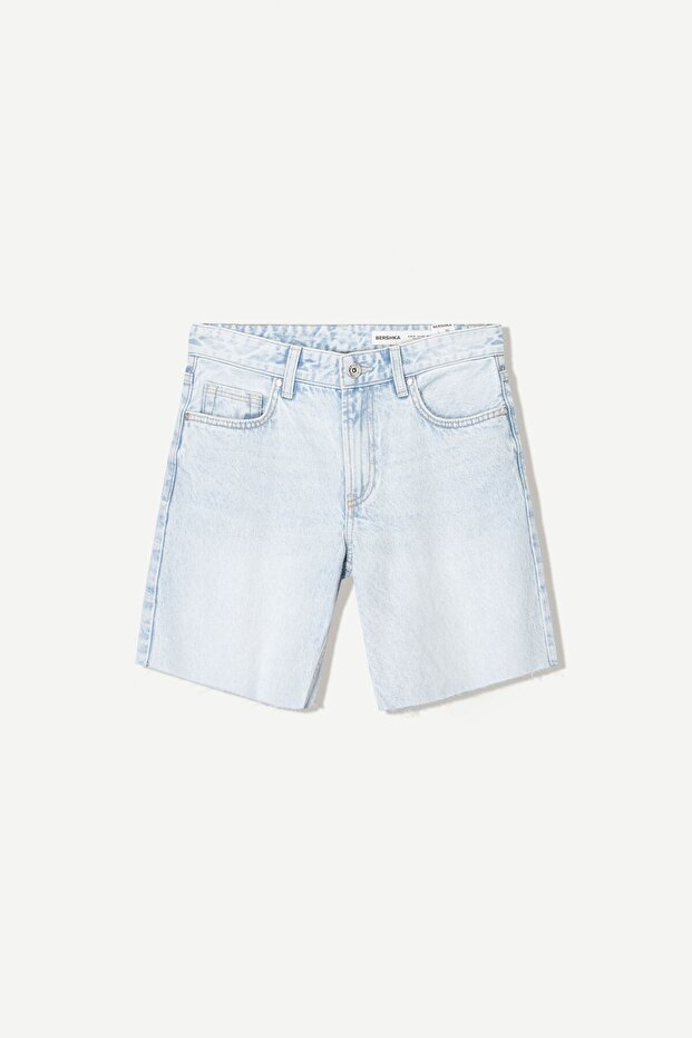 Denim bermuda şort - 2