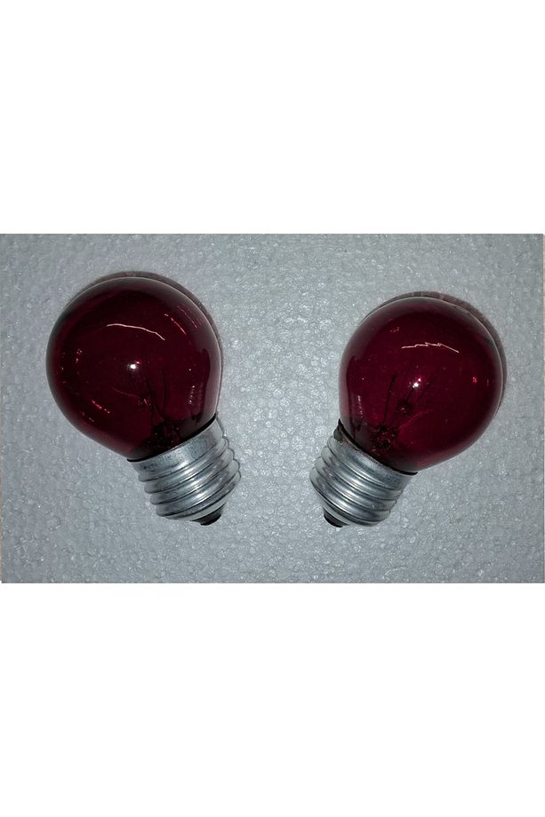 Kırmızı Akkor Flamanlı Top 10 Watt Gece Ampulü 2 Adet - 4