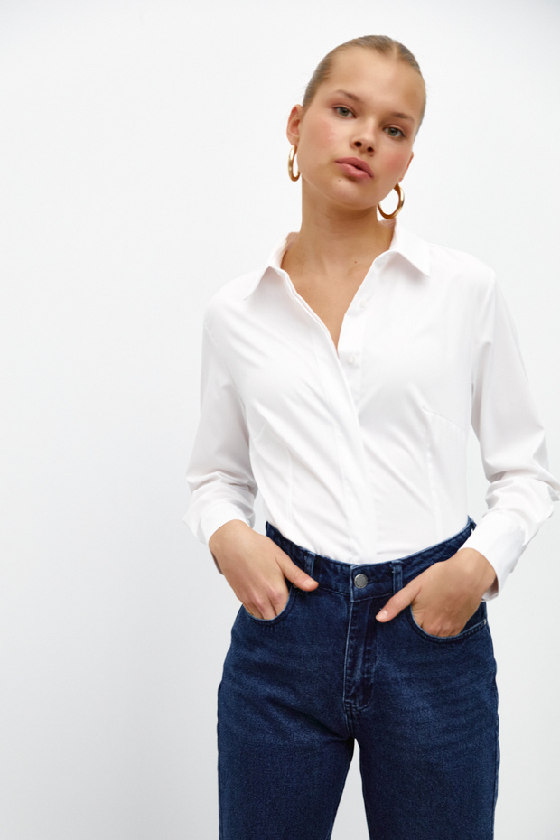 Gizli Patlı Basic Gömlek - 1