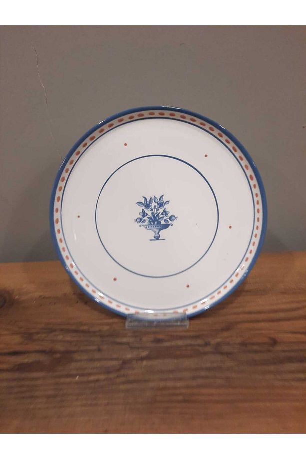 KERAMİKA 22 CM PASTA TABAĞI 6 ADET NORDIC LACİVERT PARLAK - 4