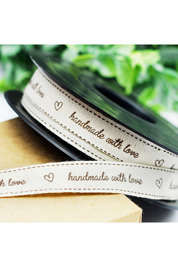 Pamuk Şerit, Handmade, 1.5 Cm 20 Metre - 1