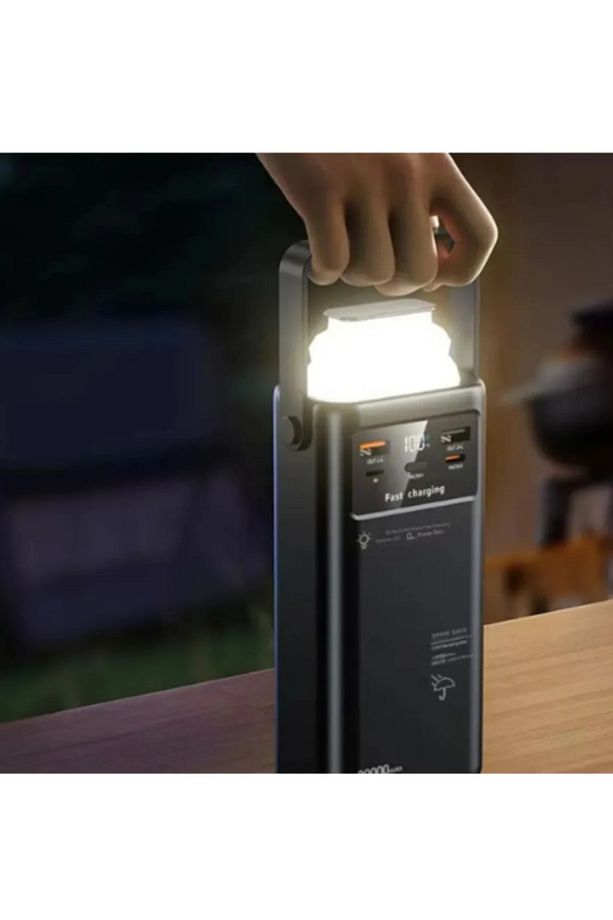 40.000 MAH LED IŞIKLI HIZLI ŞARJ TAŞINABİLİR POWERBANK USB+TYPE-C+LİGHTNİNİG+MİCRO - 4