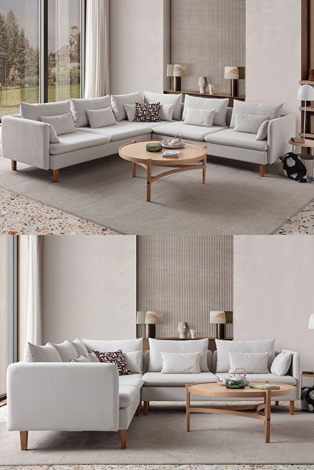 Flexy L Köşe Takımı KREM - 2