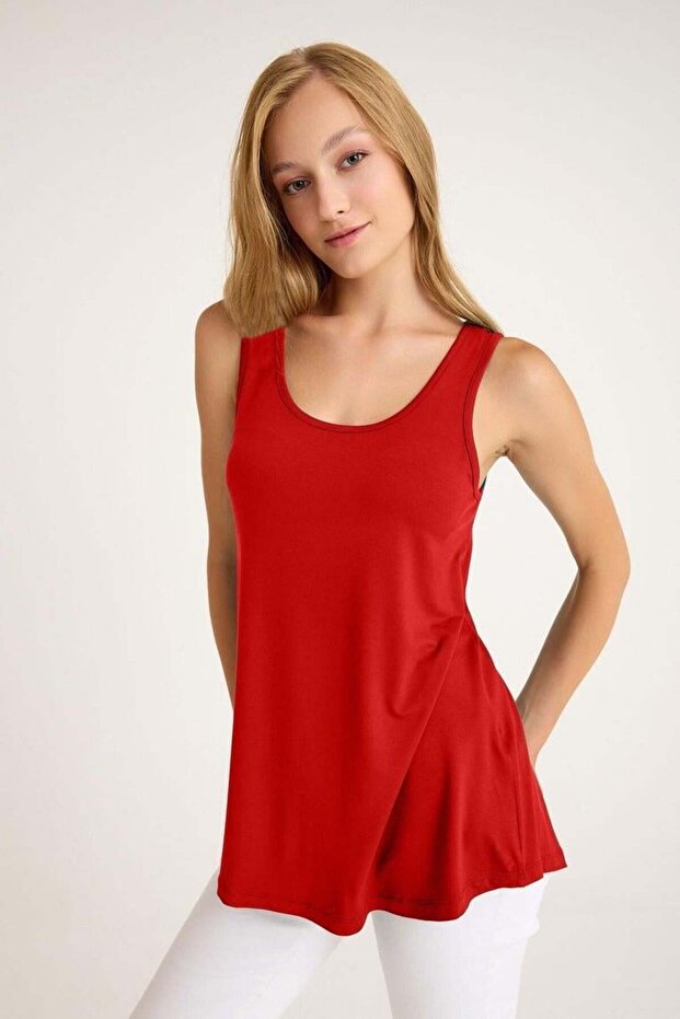 3 Pieces A-Line Comfortable Fit Basic Thick Strap Undershirt T-Shirt - 8