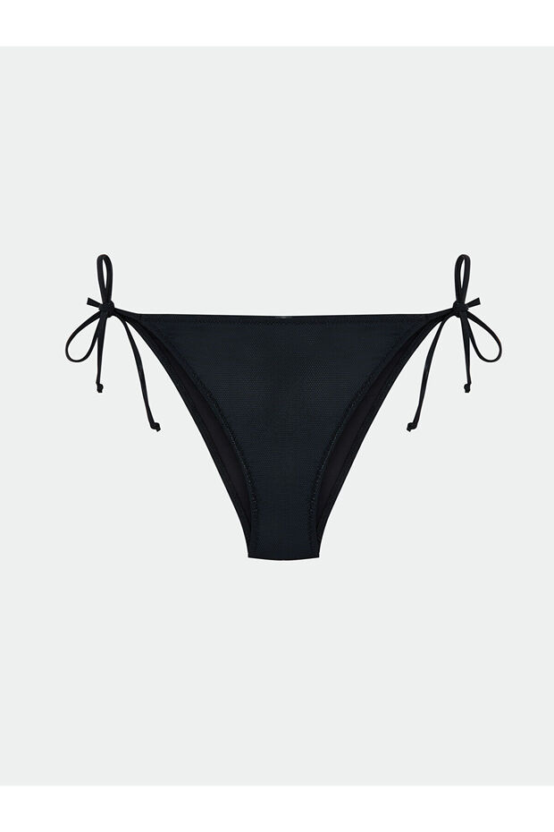 Two Mt Shop Quality Women's Bikini Bottom with Flat Tie Detail