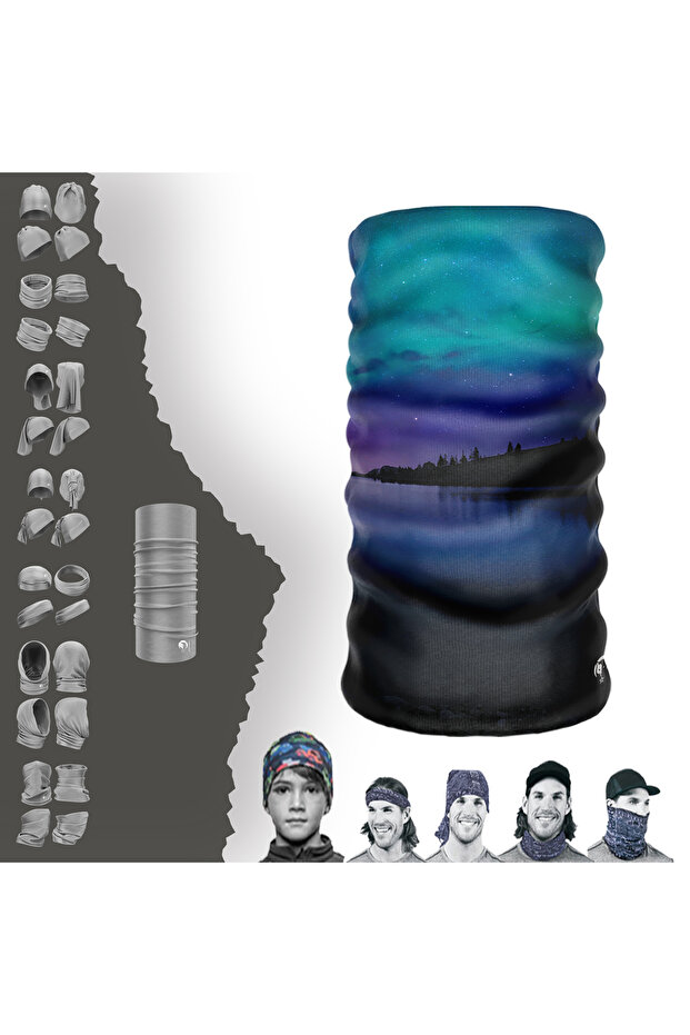 Landscape Themed Seamless Tube Neck Collar Buff Buff Bandana Hair Band
