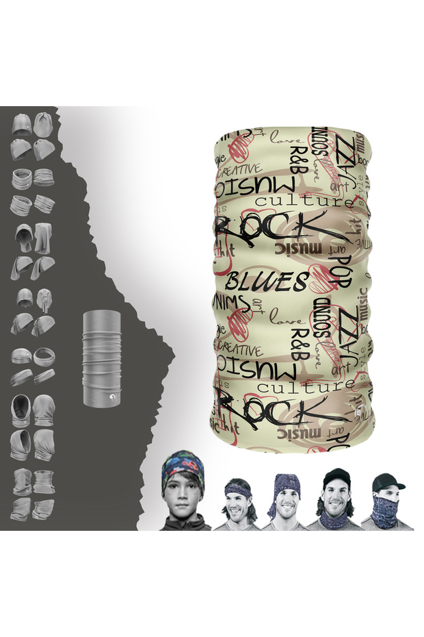 Music Buff Buff Seamless Tube Neck Collar Bandana