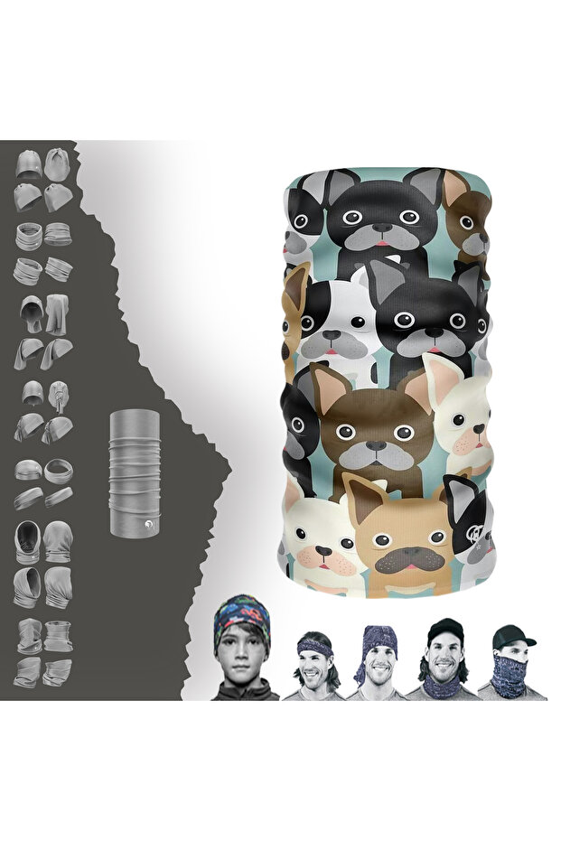 Mini Dogs Sports Headband Buff Buff Bandana