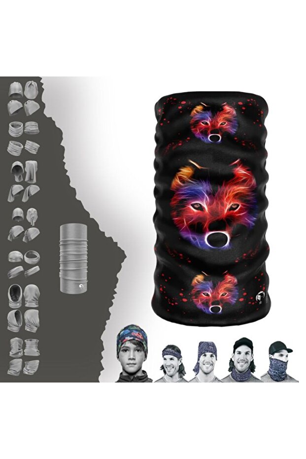 Camping/Camper Neck Gaiter Beanie Bandana Mask Bonnet Buckle Hairband