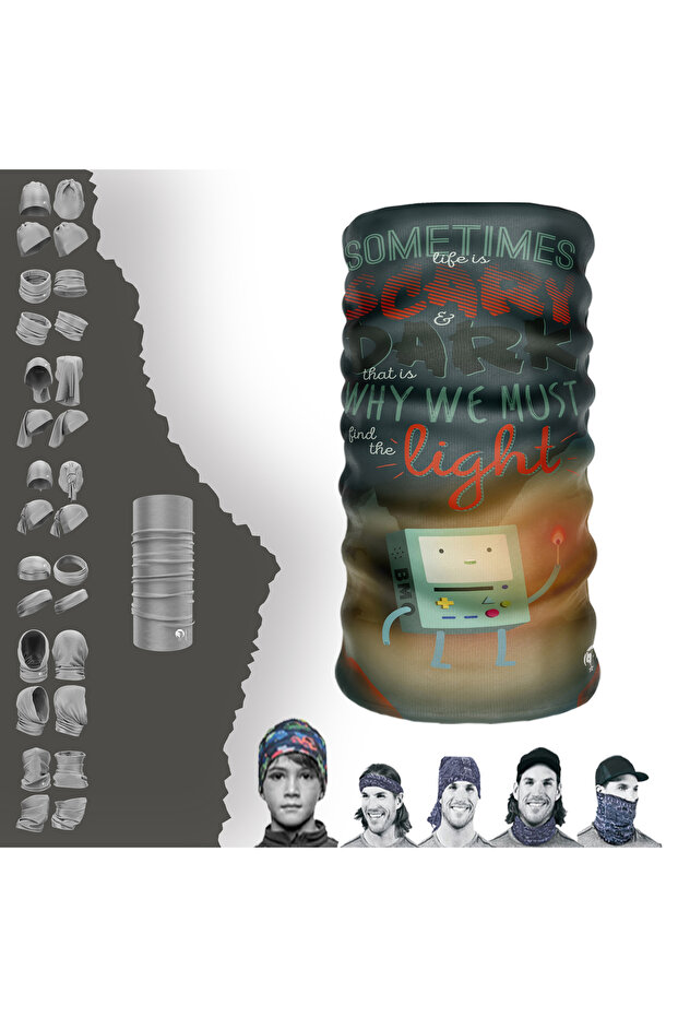 Sometimes Life Go Patterned Seamless Tube Neck Collar Bandana Buff Baf
