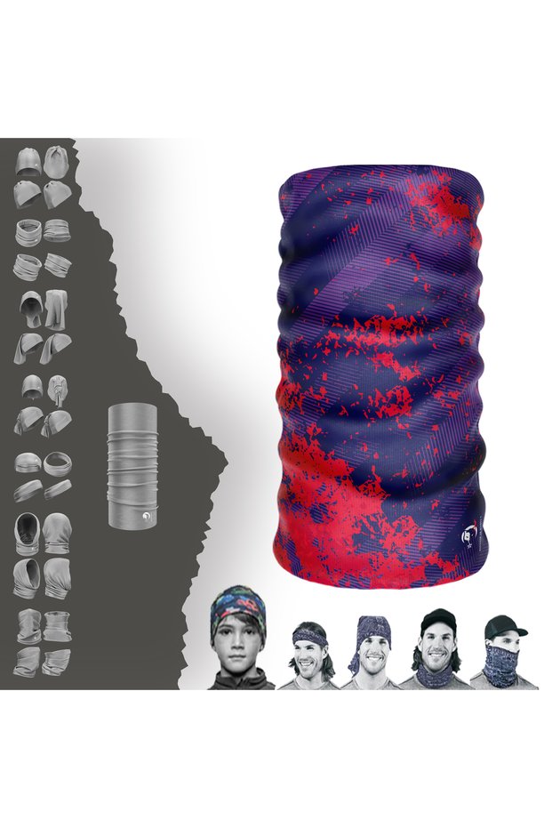 Extreme Sport Hair Band Digital Desing Seamless Sports Purple Hair Band Neck Collar Buff Baf