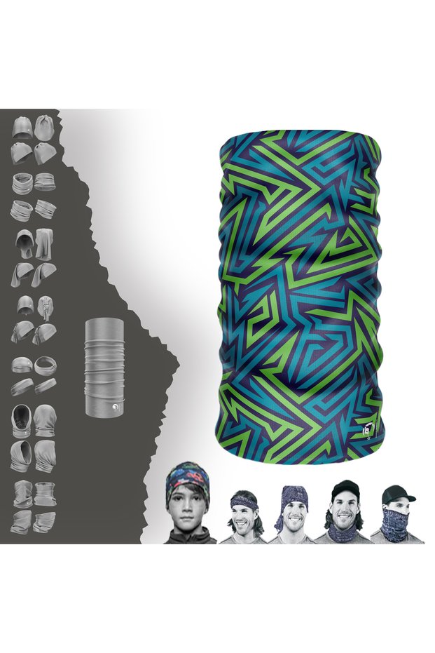 Standard Patterned Seamless Tube Neck Collar Bandana Buff Baf Hair Band Buckle And Bonnet