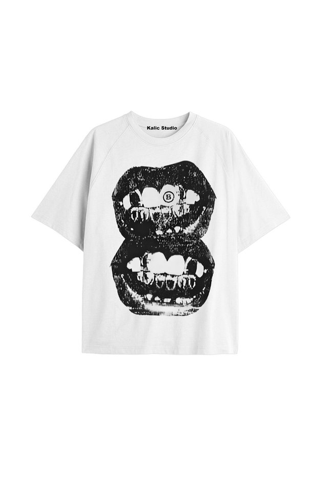 Grillz Tee - Tricou alb