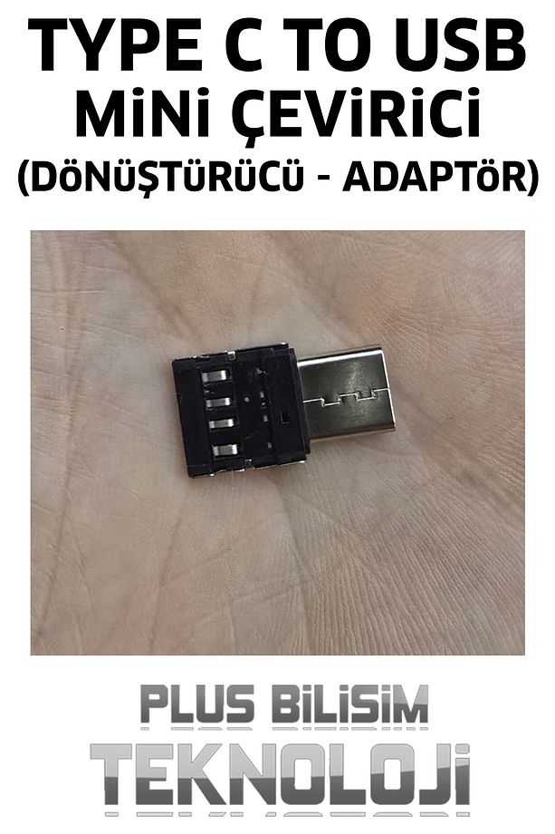 Type C To Usb Otg Çevirici Mini Dönüştürücü, Adaptör, Telefona, Tablete Usb, Mouse Klavye Bağla Oem - 6