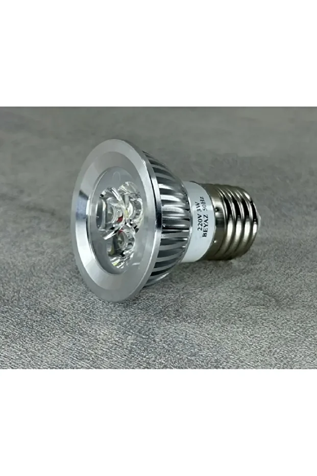 5 Adet 3w Led Ampül 3x1w Vitrin Ampülü Power Ledli Ampül - 2