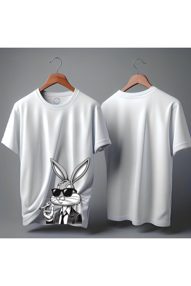Bugs Bunny Modern2 Printed 100% Cotton Premium T-Shirt
