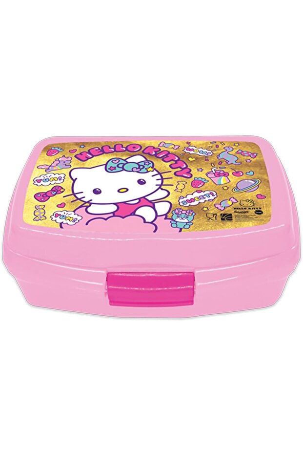 Hellokitty Hello Kitty Plastic Lunch Box for Kids, Pink