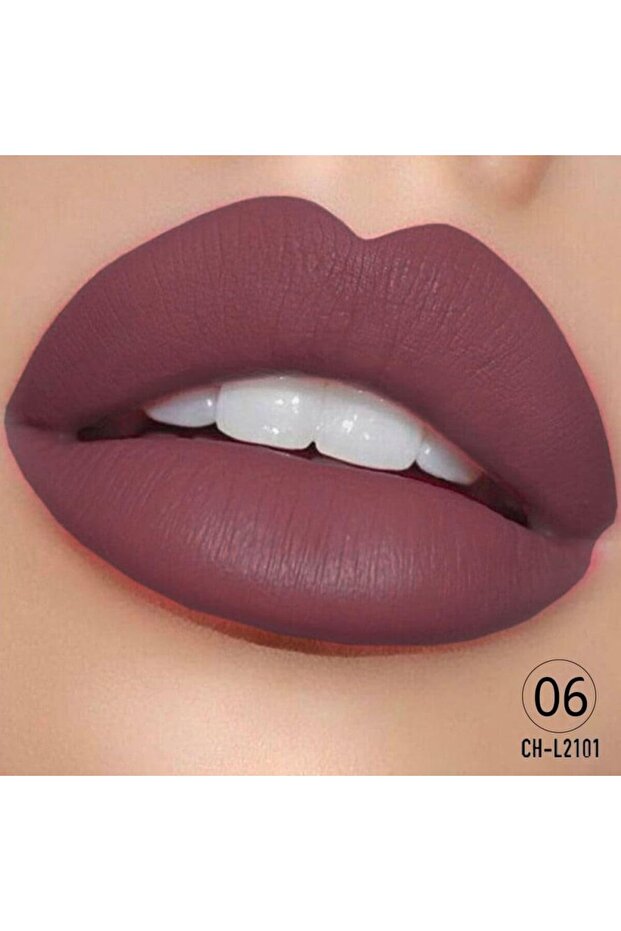 أحمر شفاه CH-L2101 رومانسي صغير غير لامع، W06