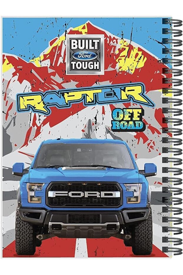 دفتر ملاحظات حلزوني A5 من FORD TRUCK، دفتر رسم مُسطّر مُغلّف بسلك، دفتر ملاحظات يوميات، مذكرات