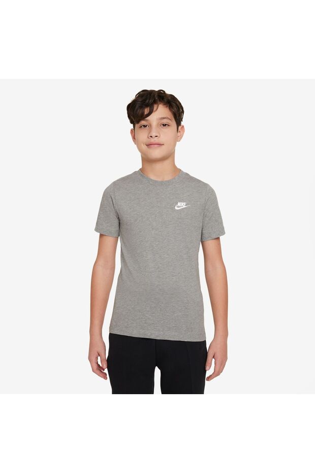 تي شيرت K NSW EMB FUTURA LBR - DK GREY HEATHER