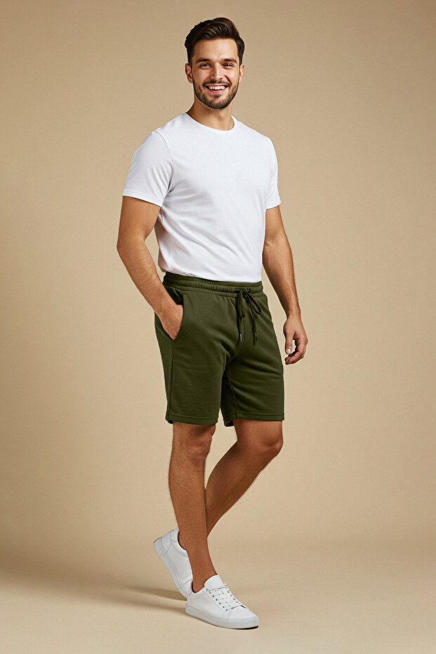 Haki Regular/Normal Kesim Basic Şort&Bermuda TMNSS20SR0068 - 1
