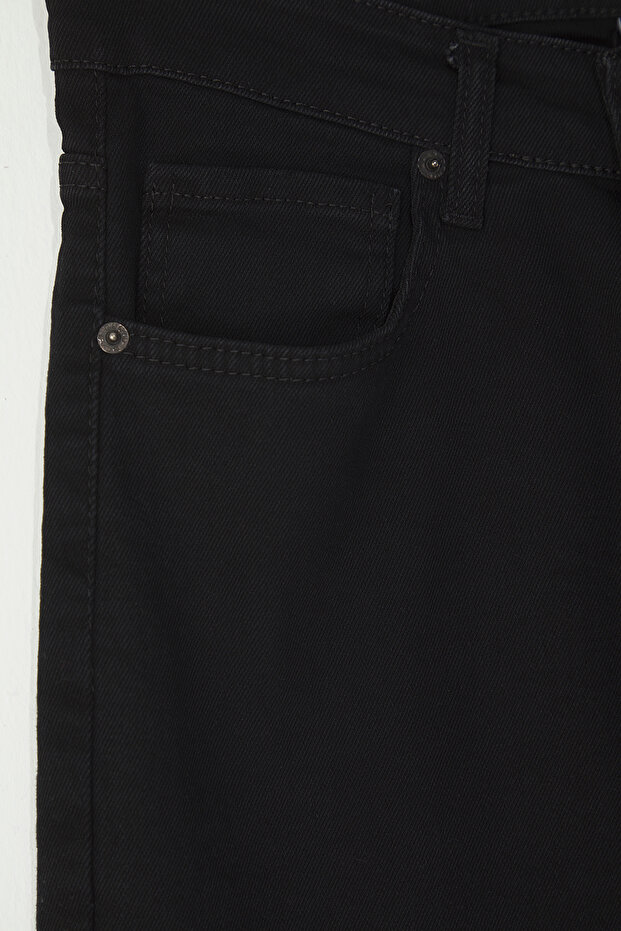 Siyah Smoke Skinny Fit Esnek Kumaş Jeans Kot Pantolon TMNAW25JE00013 - 7
