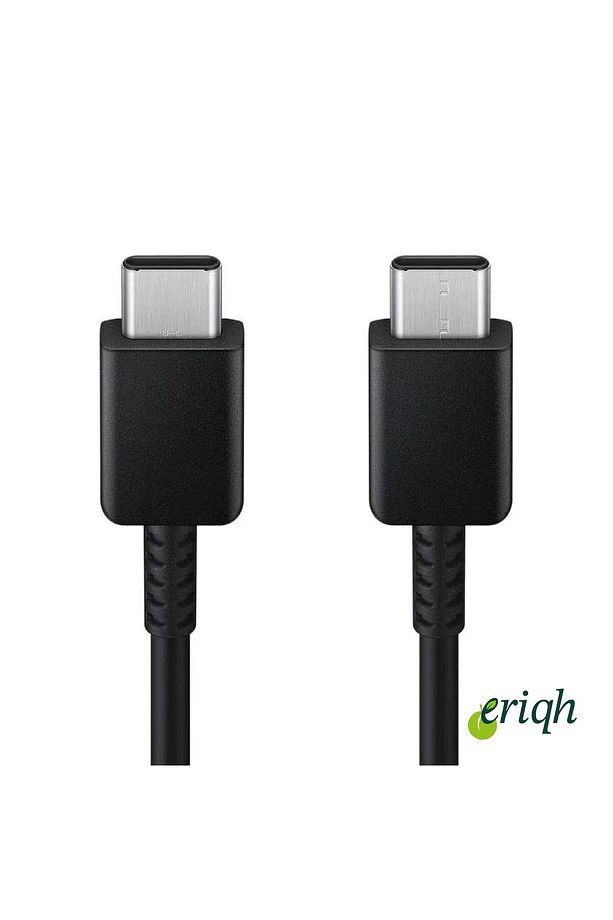 USB Type-C - USB Type-C kablo, veri kablosu, şarj kablosu, 1,8 m, 3 A, siyah A-KALİTE - 1