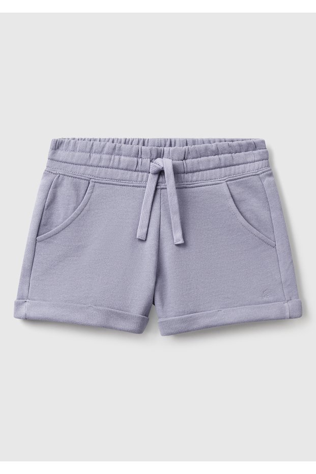 Girl's Lilac Logo Sweat Shorts