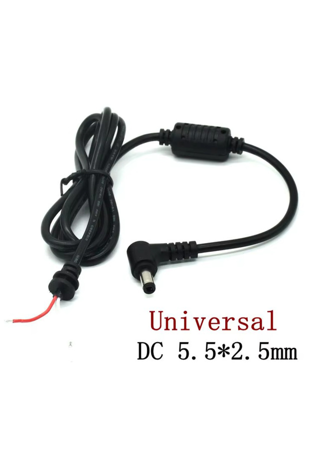 5.5*2.5 L Tip Standart Uç Notebook Adaptör Kablosu 5.5x2.5 Mm Adaptör Tamir Kablo - 1