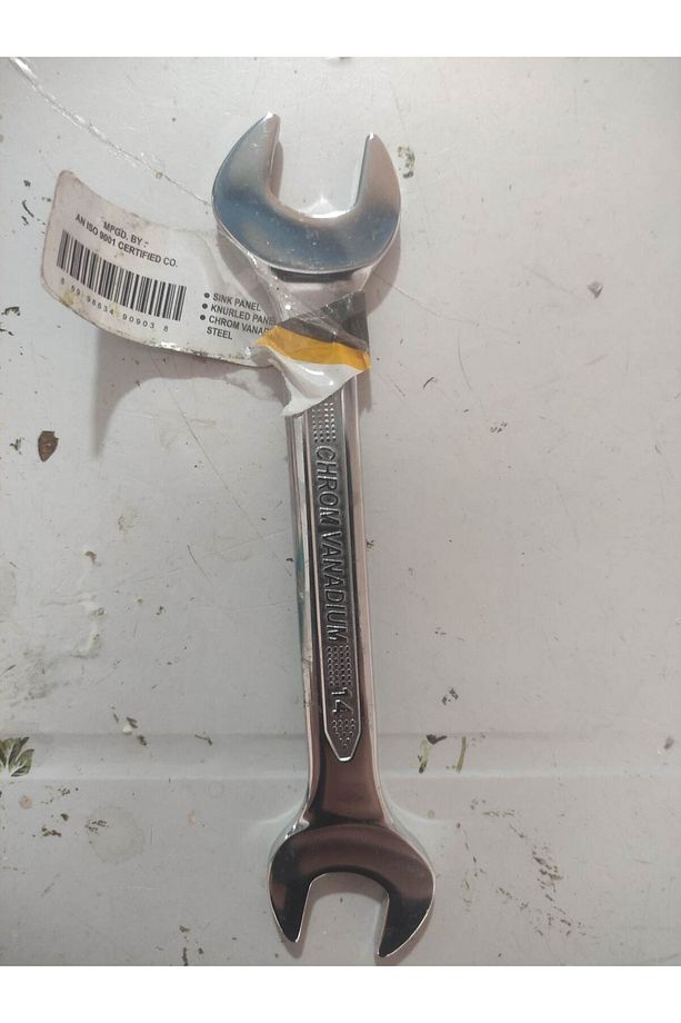 SOLİD AÇIK AĞIZ AHAHTAR 14 X 15 ANAHTAR PARLAK ÇELİK 15 CM UZUNLUKTA 1 ADET - 2