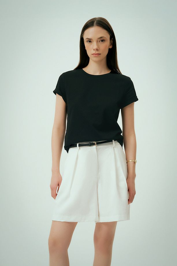 Rise Gabardin Şort - 4