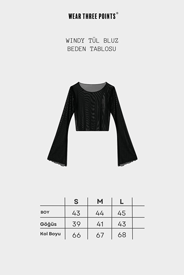 WINDY TÜL BLUZ - 6