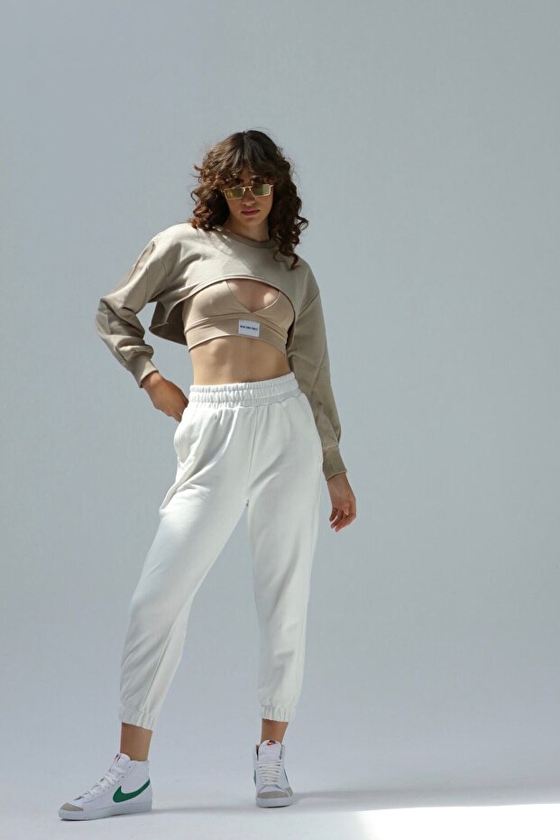Beyaz Jogger - 2