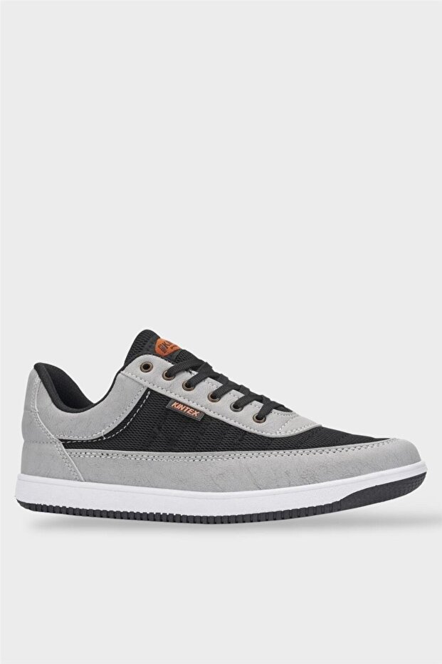 Men's Daily Comfortable Sneakaer Sports Shoes Gray - Black