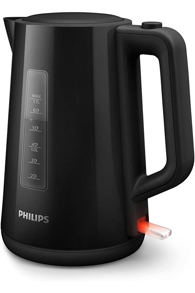 Electric Kettle, 3000 Series, 1850 W, 1.7 litre Family Size, Black, HD9318/21