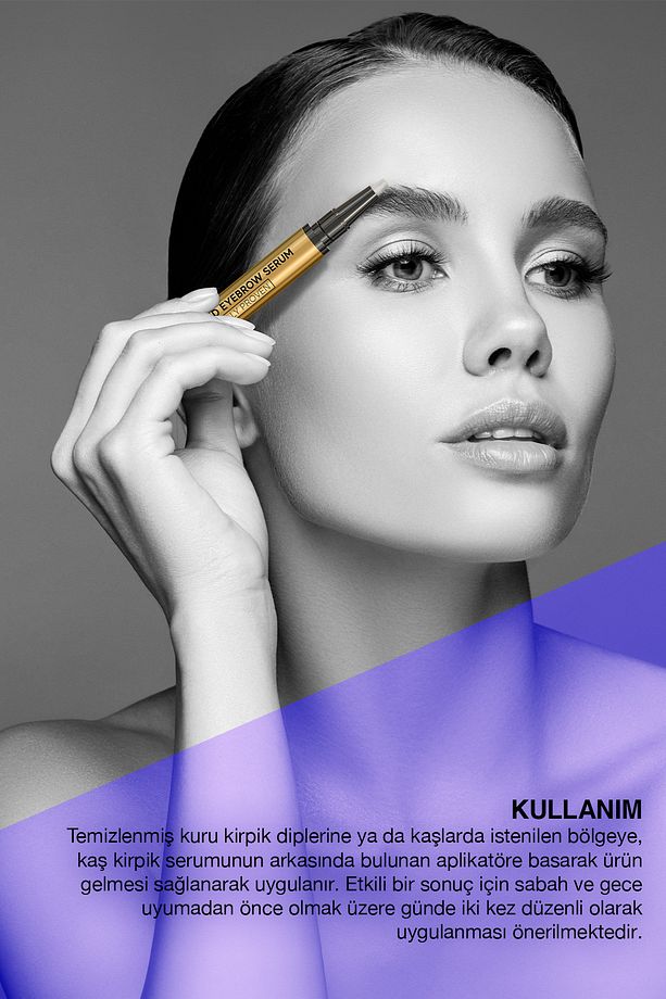 Kaş Kirpik Serumu - Kolajen Hyaluronik Asit Hint Yağı Keratin Peptidleri B5 Biocomplex B11- - 6