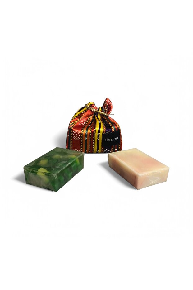 Ottoman Sultan Double Soap Set - Apple and Spring - Sultan with Pouch